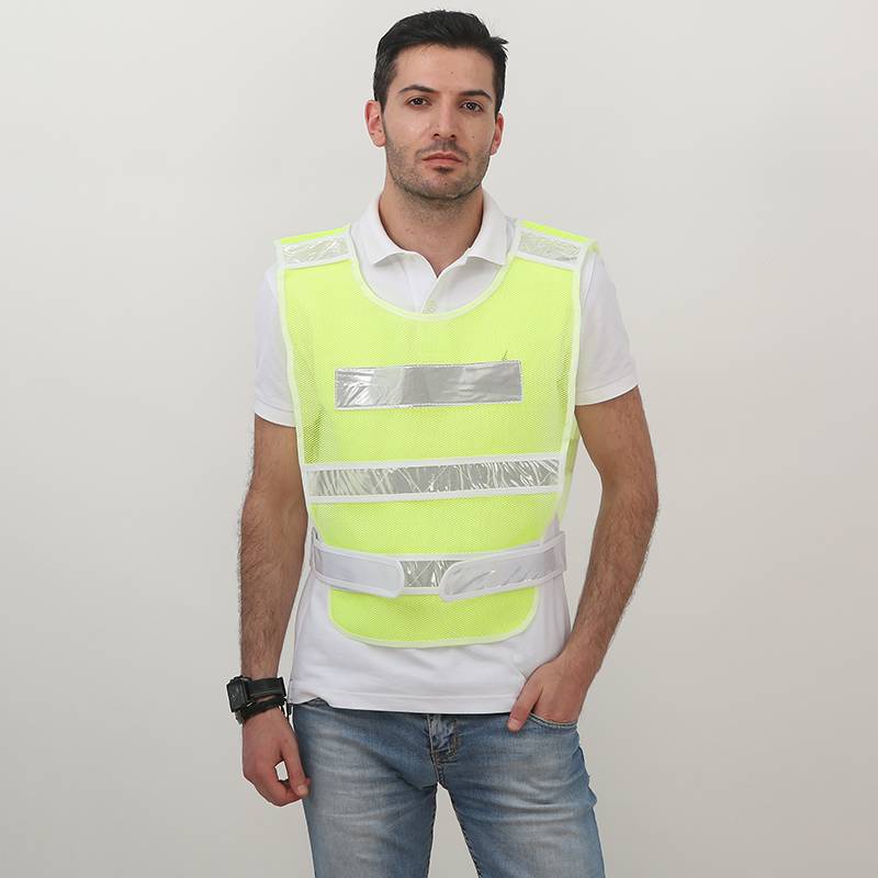 fluorescent yellow web white strips